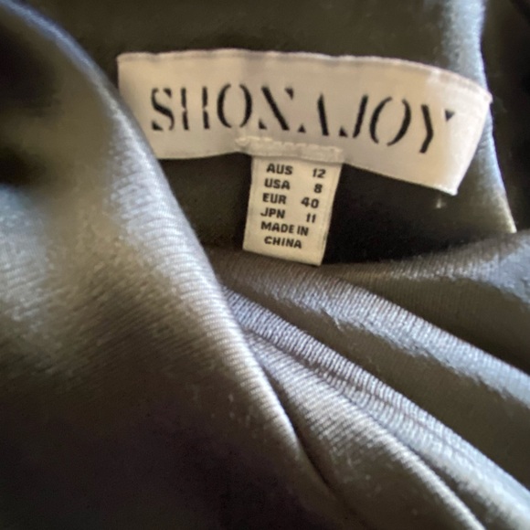 Shona Joy La Lune Cross Draped Maxi dress in Olive ball gown Christmas holiday - Picture 5 of 5